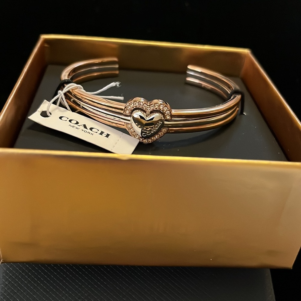 Coach Halo Heart Bangle - Picture 7 of 7